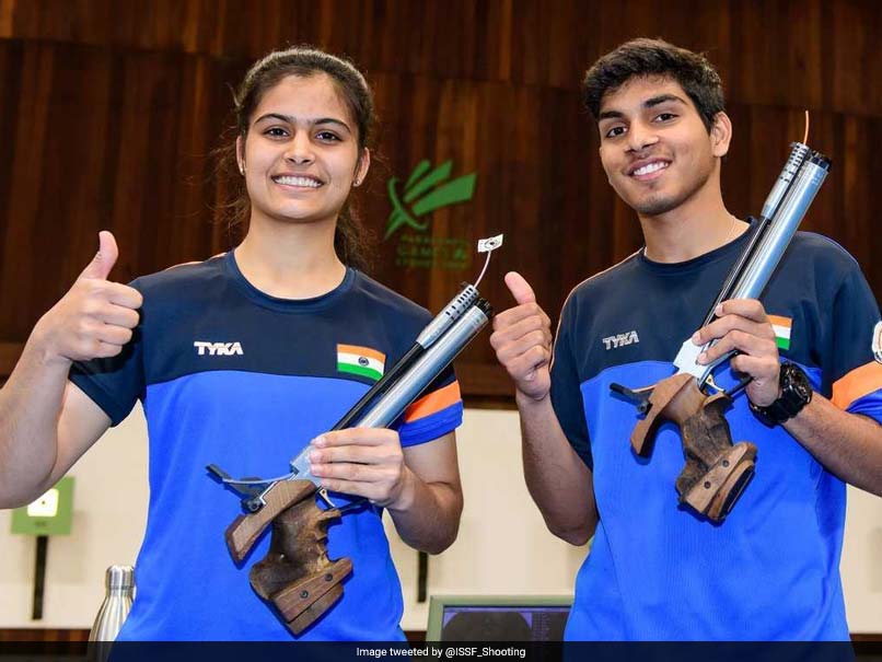 ISSF Junior World Cup: Manu Bhaker-Anmol Win Air Pistol Mixed Gold ISSF Junior World Cup: Manu Bhaker-Anmol Win Air Pistol Mixed Gold