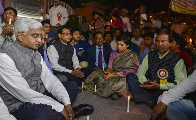 Top Delhi Officials "March For Dignity" As AAP-Bureaucracy Rift Widens