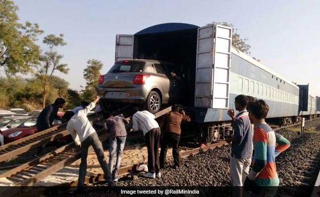 In A First, Western Railways Transports A Consignment Of Maruti Cars