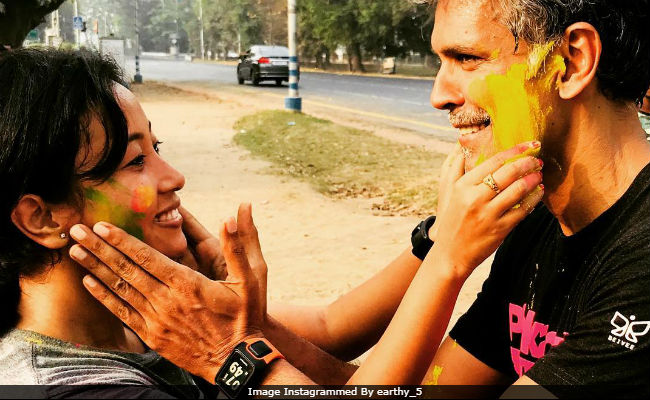 Holi Posts From Milind Soman And Girlfriend Ankita. See Pics