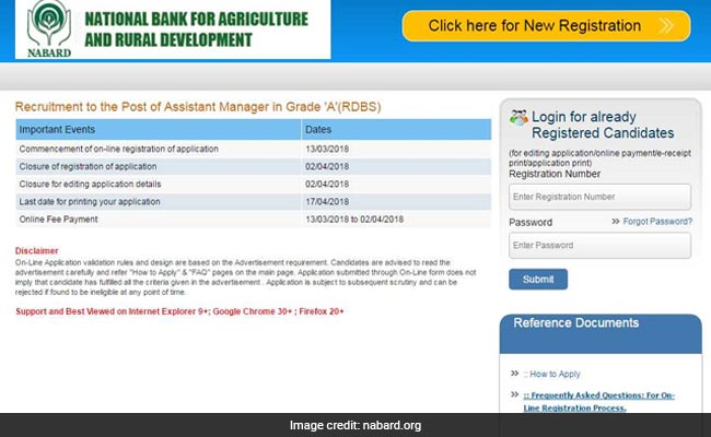 NABARD Assistant Manager Recruitment Begins: 10 Points For Applicants