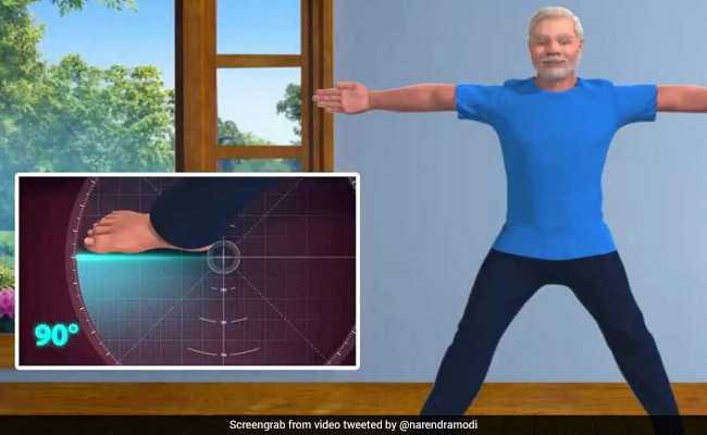 Watch: A 3D Video Of Yoga With PM Modi