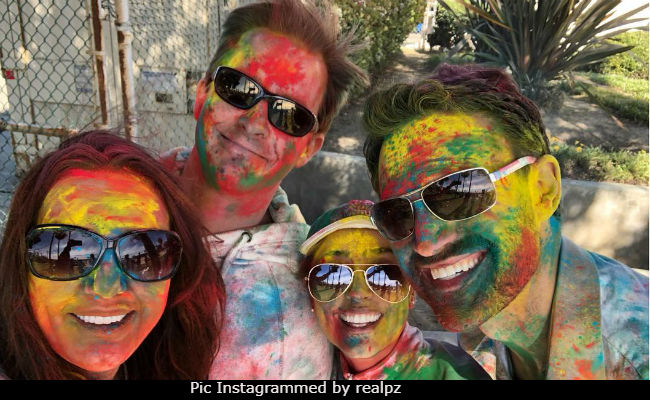 Pics: Preity Zinta And Gene Goodenough Play Holi At Beach Party In Los Angeles