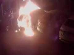 Watch: 50 Lakh Audi SUV Set On Fire At Parking Lot In Pune
