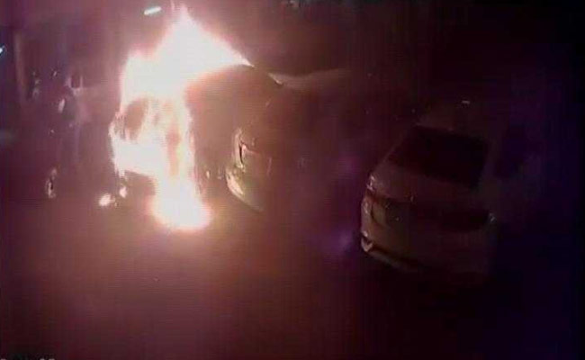 Watch: 50 Lakh Audi SUV Set On Fire At Parking Lot In Pune