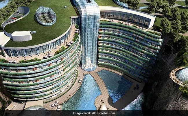 China's 'Quarry Hotel' To Have 17 Floors Underground, 2 Under Water