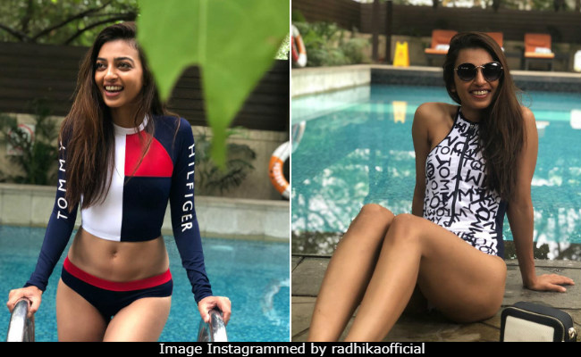Radhika Apte Is Spending Summer By The Pool In Tommy Hilfiger Swimsuits
