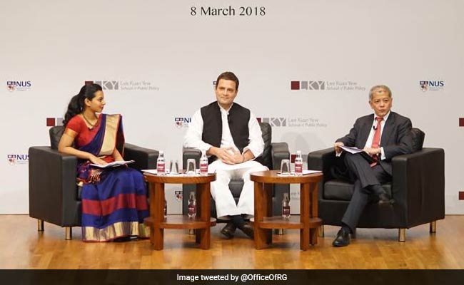 "Atmosphere Of Intimidation": Rahul Gandhi's Attack On BJP In Singapore