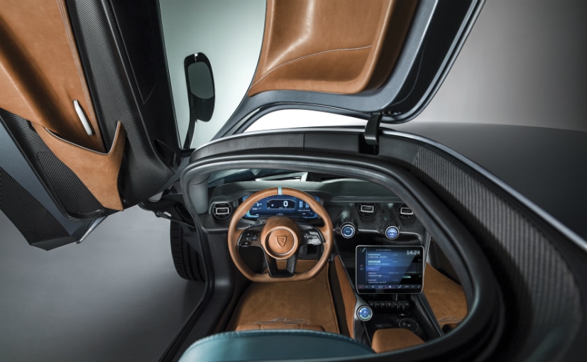 rimac c two electric hypercar interior