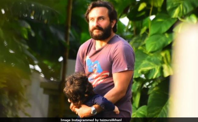 Taimur And Saif Ali Khan Enjoy Some Time Together. See Pics