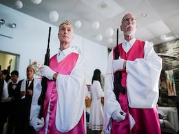 In This Pro-Gun Church, Wedding Vows Are Exchanged With AR-15s In Hand In This Pro-Gun Church, Wedding Vows Are Exchanged With AR-15s In Hand