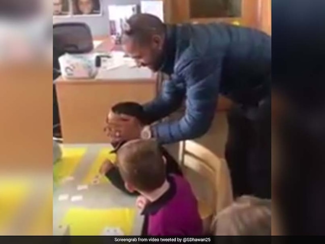 Watch: Shikhar Dhawan Surprises Son In School, His Reaction Is Priceless
