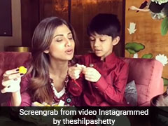 काजू कतली और मोतीचूर के लड्डू उड़ाती नजर आई फिटनेस क्वीन शिल्पा शेट्टी, वीडियो हुआ वायरल