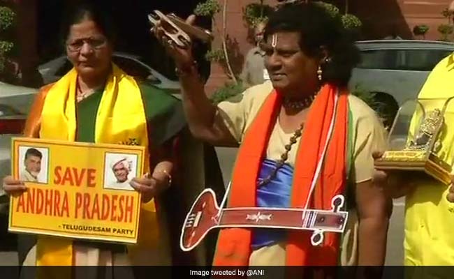 TDP Leader's Parliament Cosplay: Narada, Cattle Herder, Lord Krishna