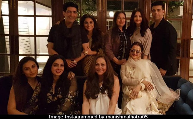 A Throwback From Sridevi's Birthday - These Were Her Close Friends