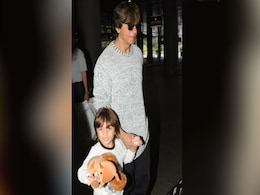 Shah Rukh Khan And AbRam Are Back From Vacation. See Pics At Airport Shah Rukh Khan And AbRam Are Back From Vacation. See Pics At Airport