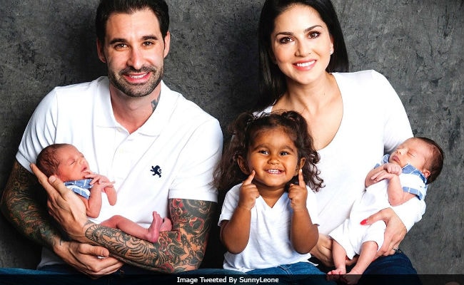 Sunny Leone's day out with hubby and kids