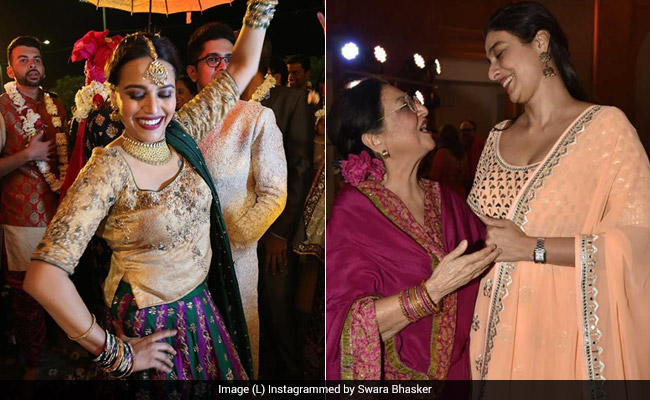 What Celebs Wear To Weddings: Tabu's Simple Look To Sister Of The Groom Swara Bhasker