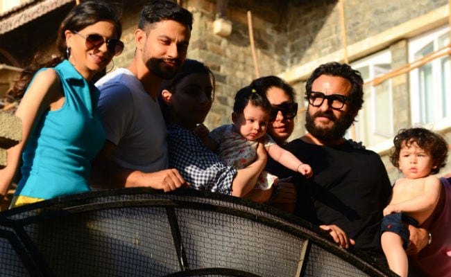 Taimur Ali Khan, Dressed For Summer, Appears For The Cameras With Cousin Inaaya And Family