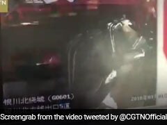 Truck Rams Car At Toll Booth. Horror Caught On Camera