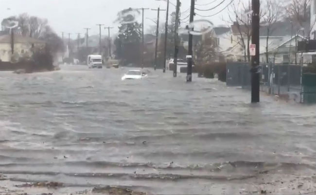 Flights Cancelled, Over A Million Without Power As Storm Pounds Northeast US