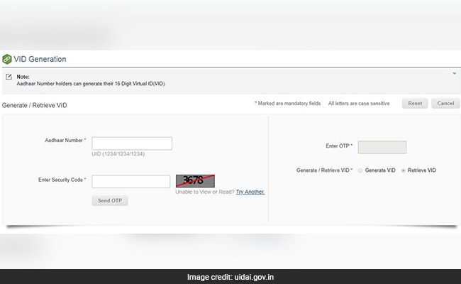 virtual id aadhaar uidai website