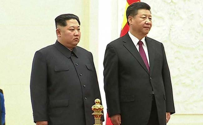 North Korea's Kim Meets Xi Jinping In China, Says Visit His "Solemn Duty"