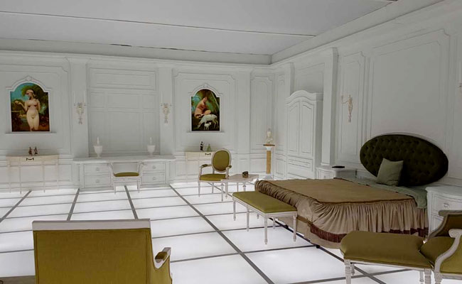 Replica Of Bedroom In "2001: A Space Odyssey" On Display In Washington