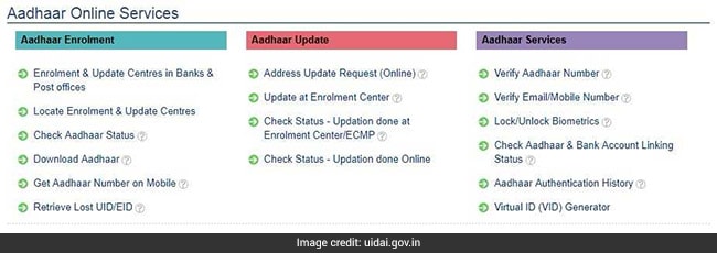 aadhaar uidai website