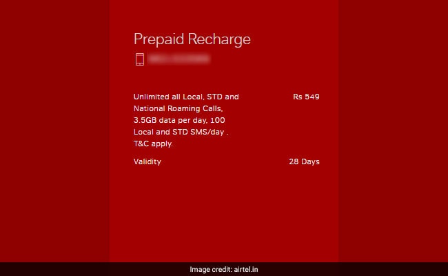 airtels rs 549 plan