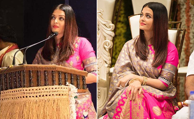 Aishwarya Rai Bachchan Is A Knockout In An Unexpected Pink <i>Lehenga</i>