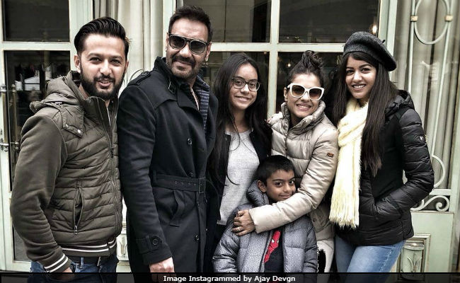 Ajay Devgn Is Holidaying In Paris With Kajol And Children. See Pics