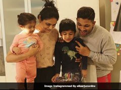 Allu Arjun And Wife Sneha Celebrate Son Ayaan's Birthday. Pic Is Viral