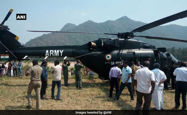 Army Chopper Forced To Land In Field Near Vellore After Engine Snag