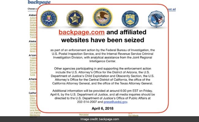 Backpage.com Taken Offline 'As Part Of An Enforcement Action', Federal Officials Say