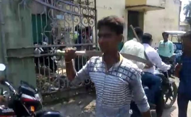 With Swords, Daggers, Men Appear For Nomination Filing In Bengal Panchayat Polls
