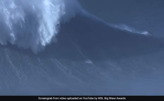 Surfer Sets World Record For Riding Biggest Wave Ever. It Was 80-Foot-Tall