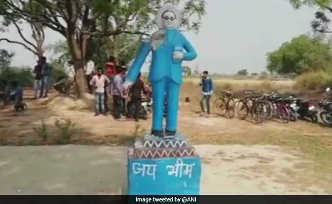सरकार की सख्ती के बाद भी असामाजिक तत्व बेखौफ, अब फिरोजाबाद में अंबेडकर की मूर्ति तोड़ी