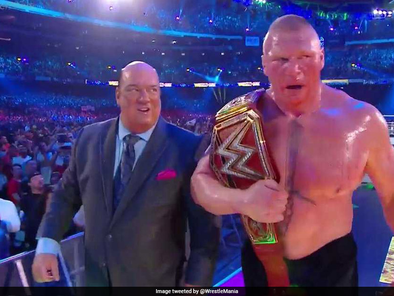 Wrestlemania 34: Brock Lesnar Beats Roman Reigns To Retain WWE Universal Championship Title