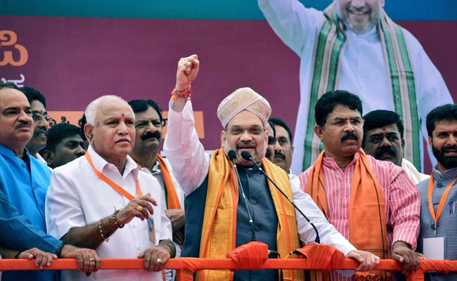 "Won't Compromise...": BS Yediyurappa After Amit Shah's Hindi Pitch