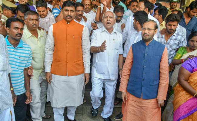 bs yeddyurappa bjp leaders pti