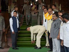 Chandrababu Naidu, Fighting For Andhra 'Special Status', Spends Day In Parliament