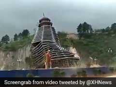 Winds Bring Down 23-Storey Wooden Tower Like A Pack Of Cards In China