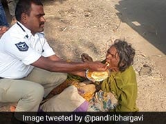 Hyderabad Cop Wins Twitter With Heartwarming Gesture For Homeless Woman
