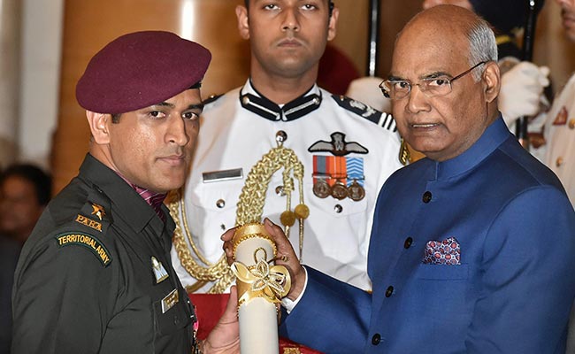 MS Dhoni, Pankaj Advani Among Padma Awardees At Rashtrapati Bhavan