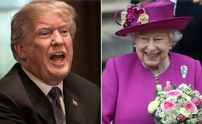 "Sounds Like Trump," Jokes Queen Elizabeth As Helicopter Hovers Overhead