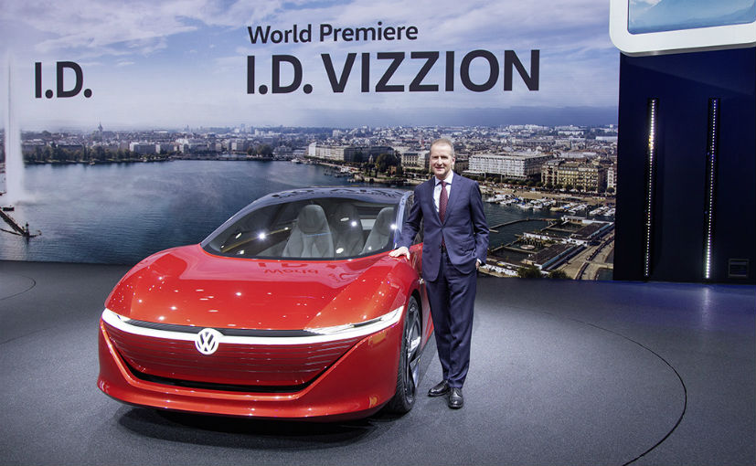VW CEO Herbert Diess said VW plans to design and develop its own chips for autonomous vehicles