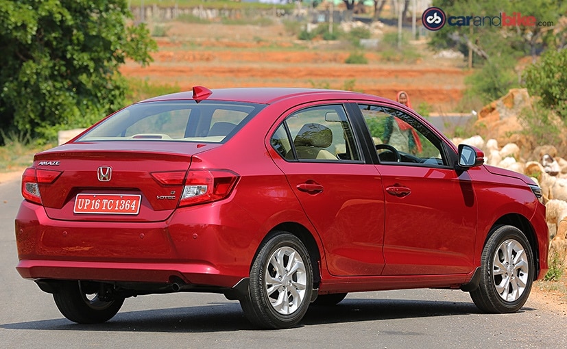 honda amaze gets a new rear design