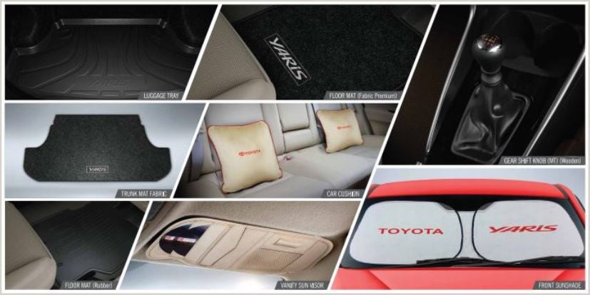 Toyota yaris deals car accessories