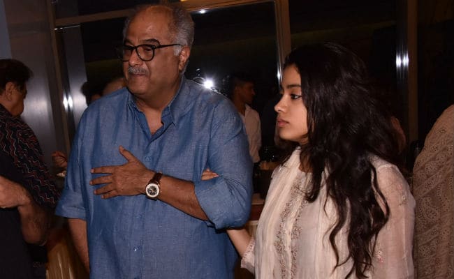 Janhvi And Boney Kapoor Are Ishaan Khatter's Special Guests At Beyond The Clouds Screening